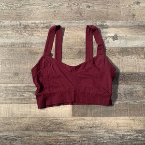 Burgundy Crop Top